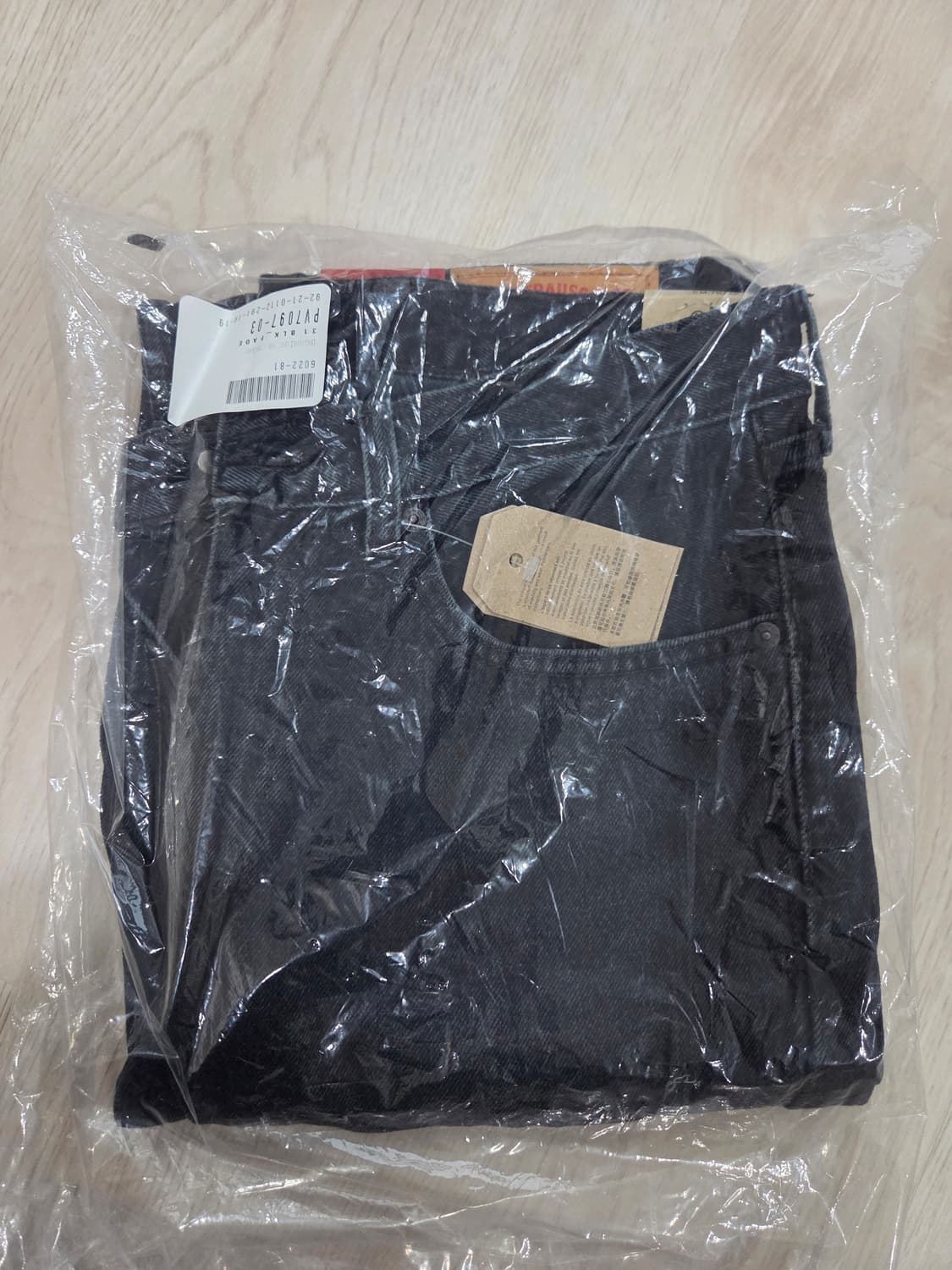 리바이스 빔즈 565 블랙페이드 31사이즈 새상품 상품이미지1