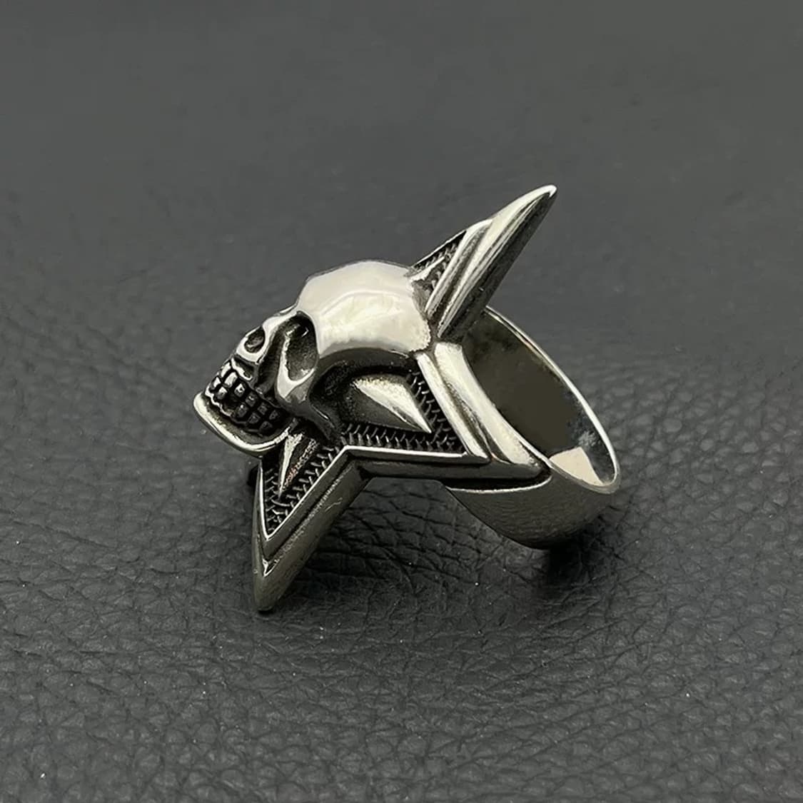 빈티지 스타 스컬헤드 링  상품이미지4