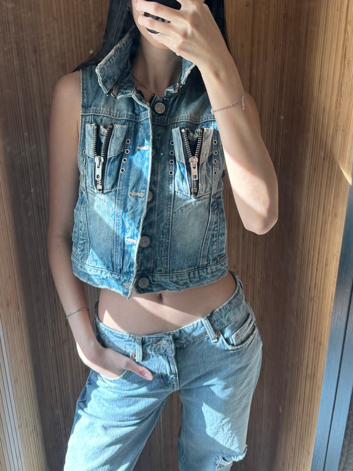 소드피시 빈티지 데님 자켓 4-way  (조끼 호환 가능) 상품이미지10