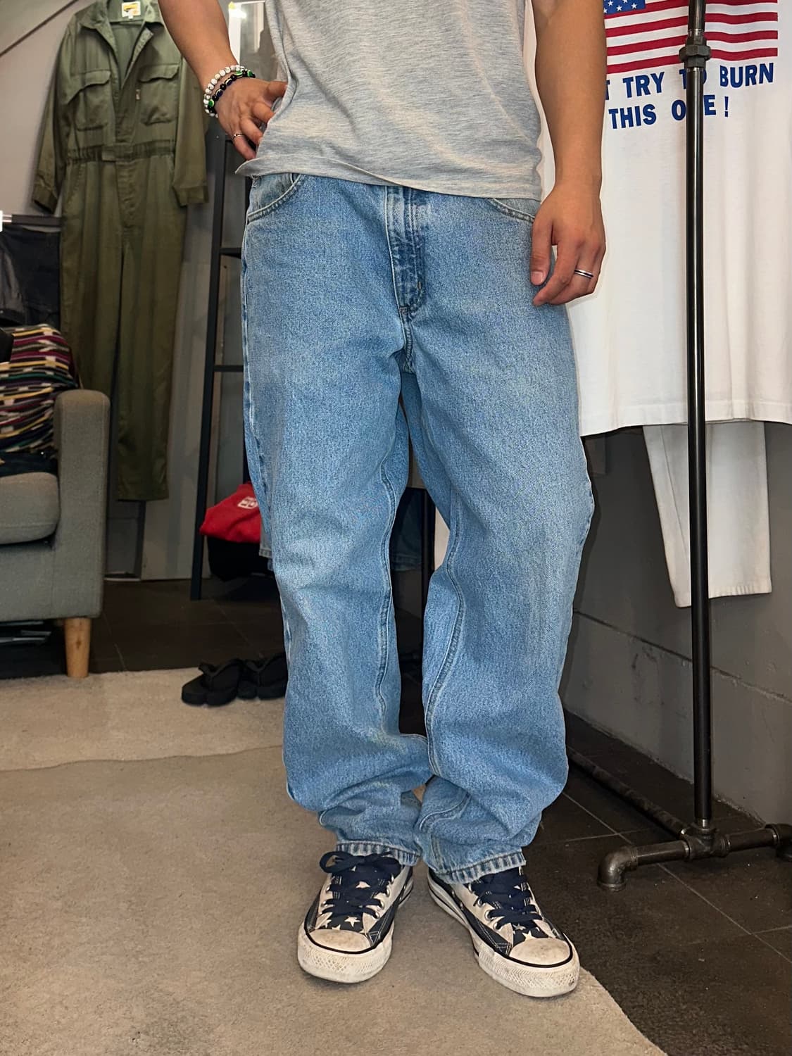 00’s Carhartt washed light denim pants 상품이미지2