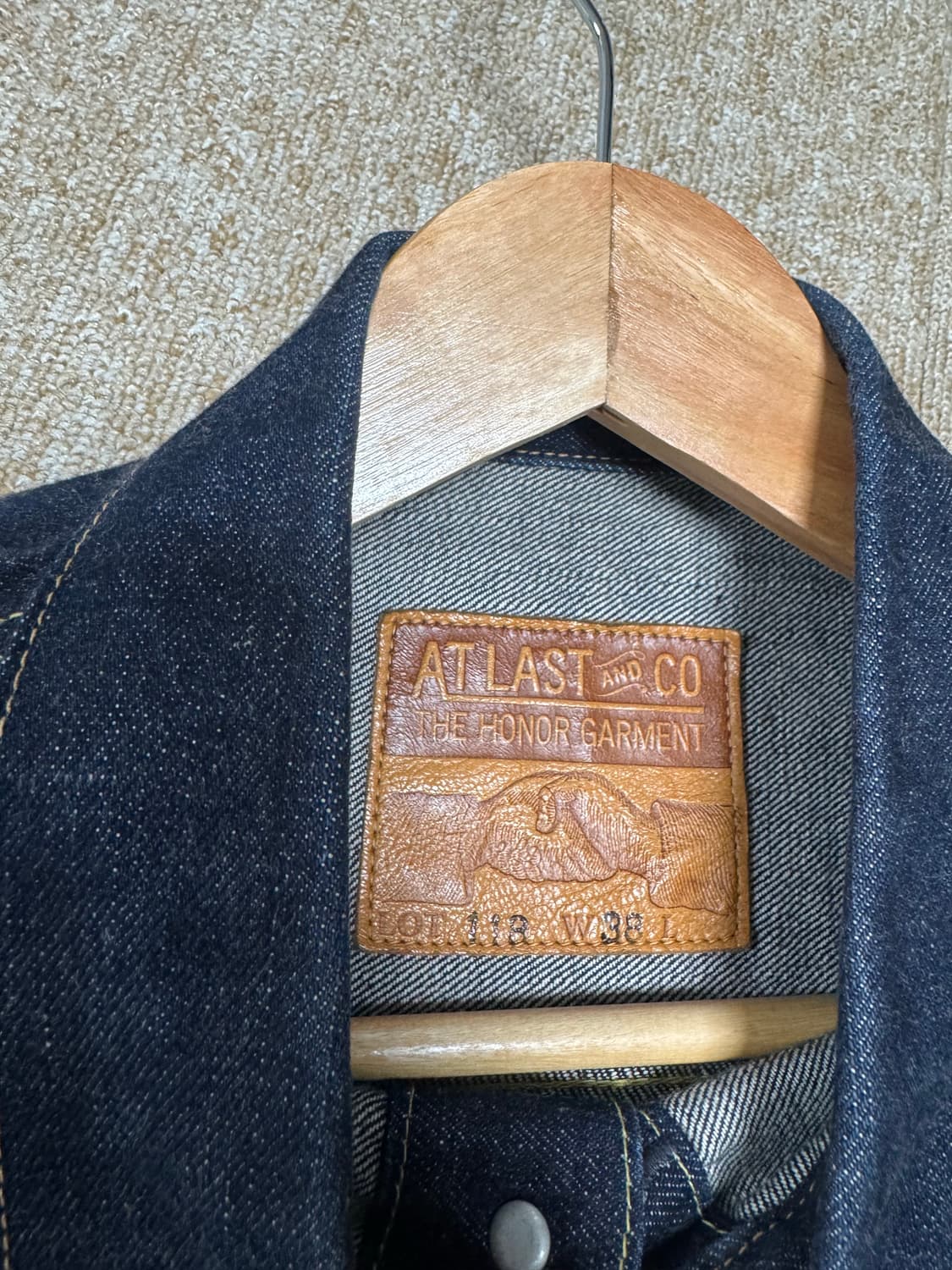 엣라코 lot118 데님자켓 지쟌 상품이미지2