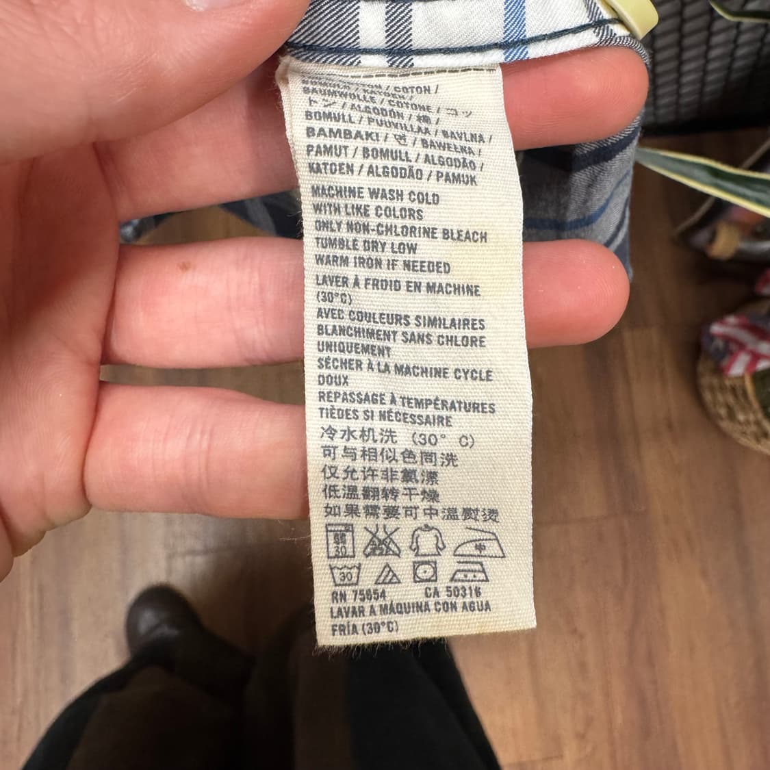 아베크롬비 타탄 체크 셔츠 전면 포켓 로고 포인트 화이트 네이비 상품이미지8