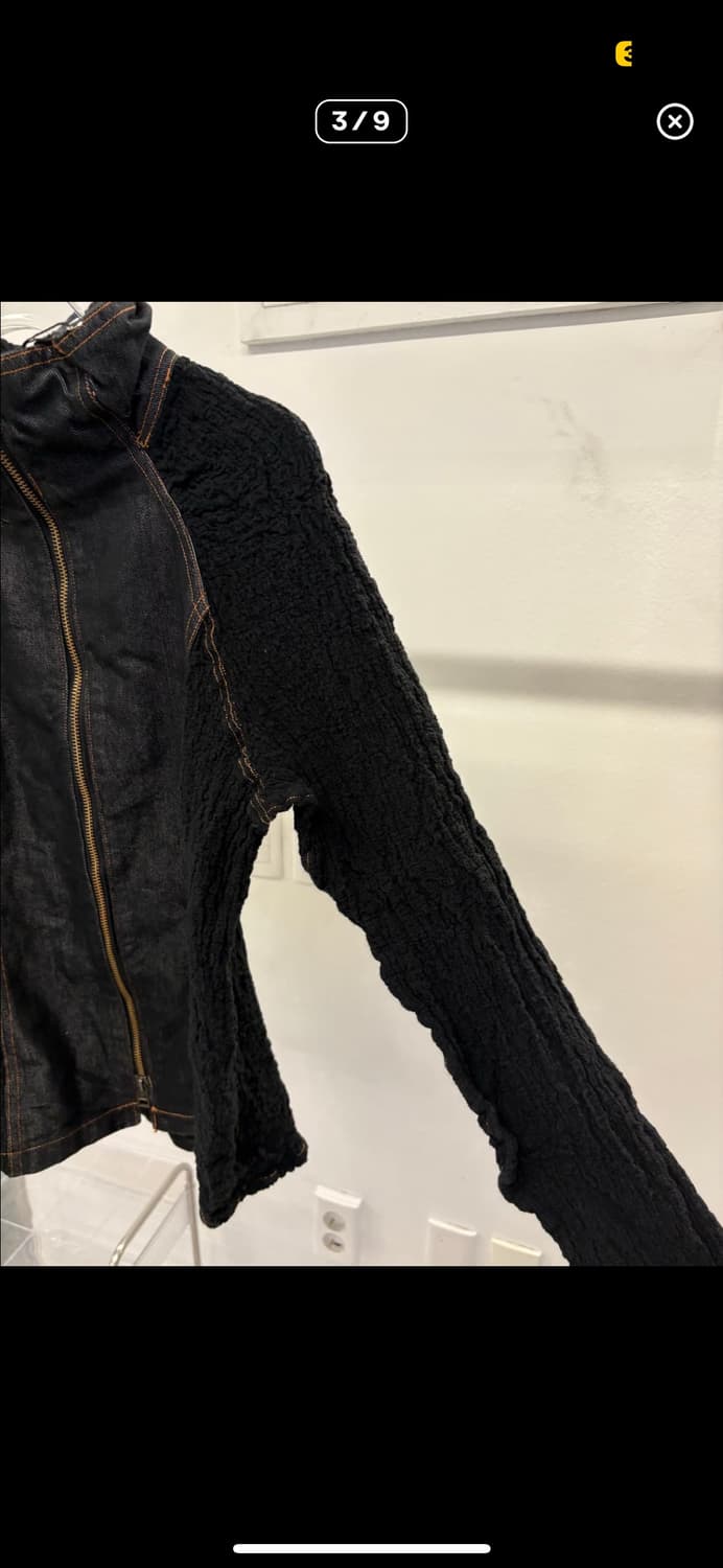 me Issey Miyake wrinkle denim zip up 상품이미지3