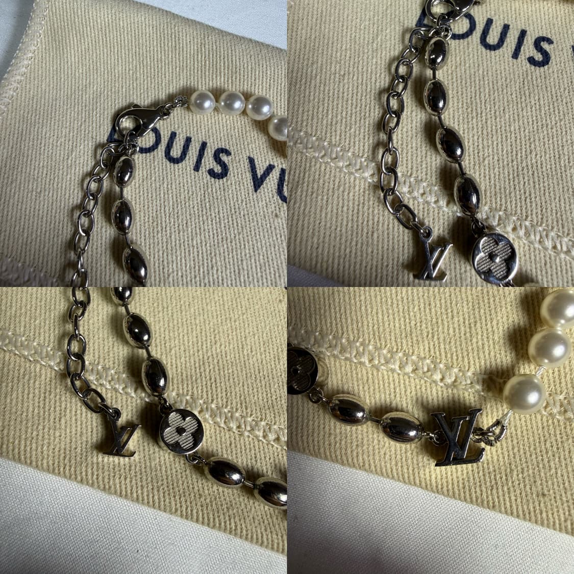 루이비통 펄 퓨전 비즈 진주 브레이슬릿 팔찌 M1556A 상품이미지2