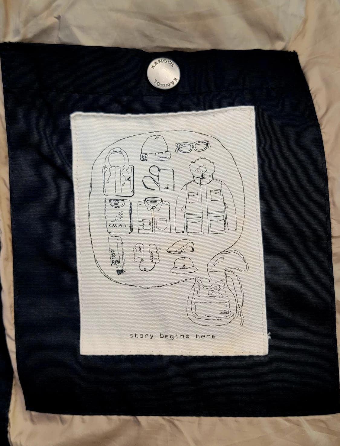 캉골(KANGOL, 남여공용) 베이직 숏점퍼(패딩점퍼) 판매 상품이미지7