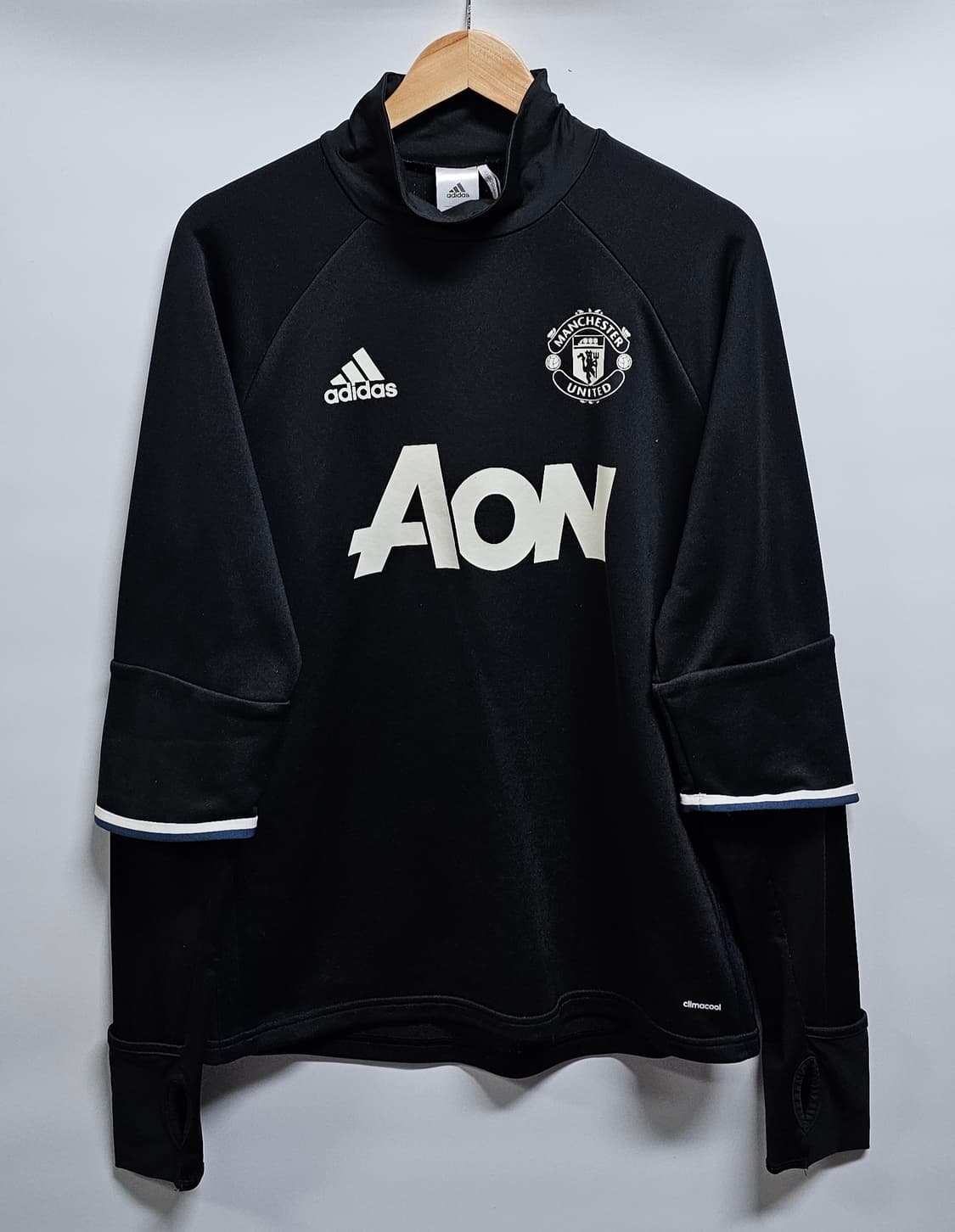 아디다스 맨유 트레이닝 탑 블랙 110 상품이미지1