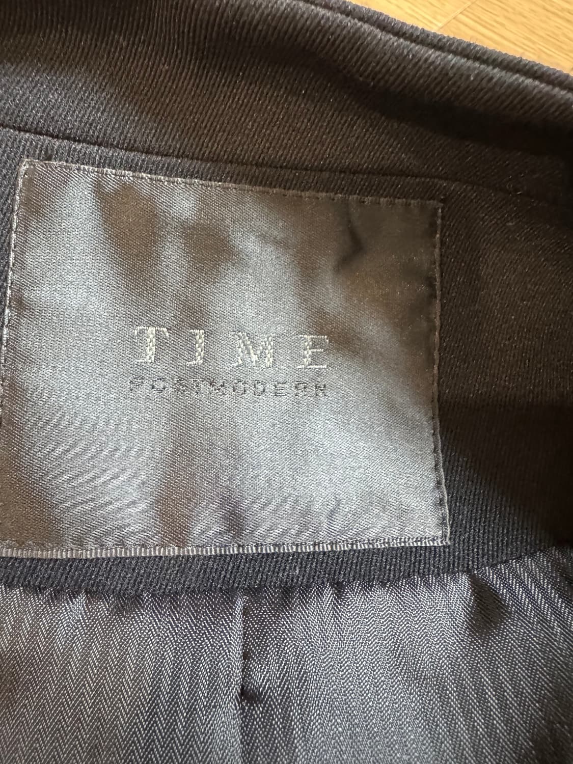 타임옴므 노카라 블랙 자켓  상품이미지6