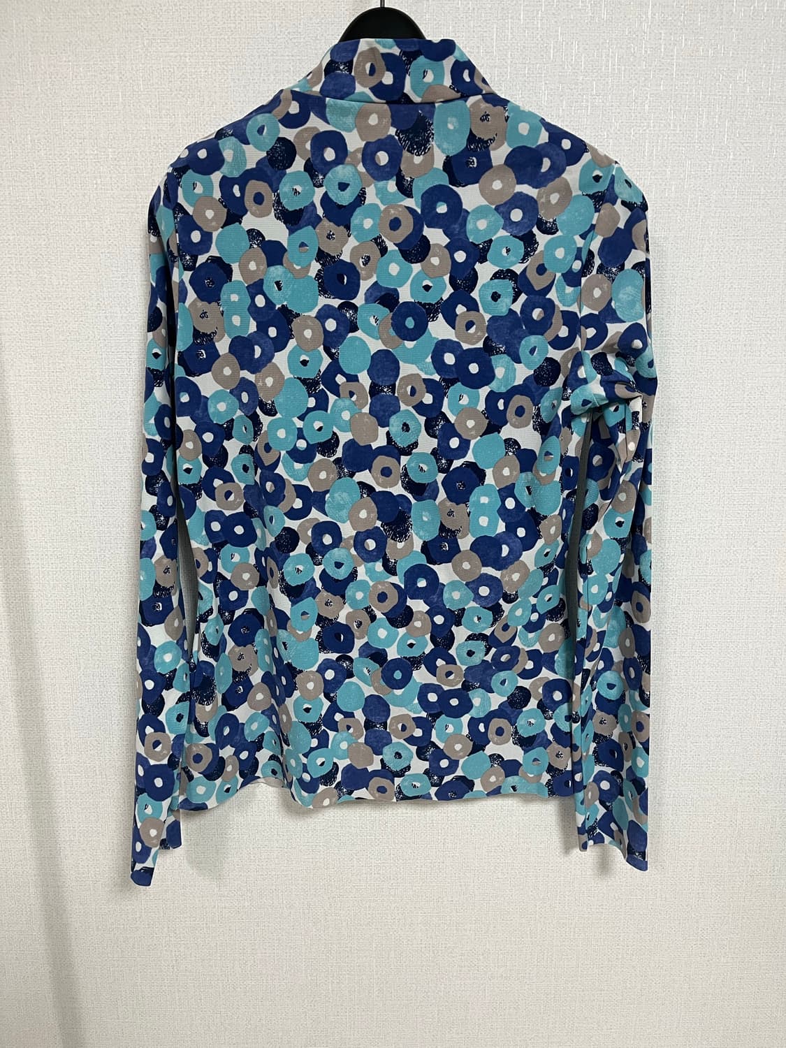 일본 빈티지 패턴 여성 폴라티 상품이미지2