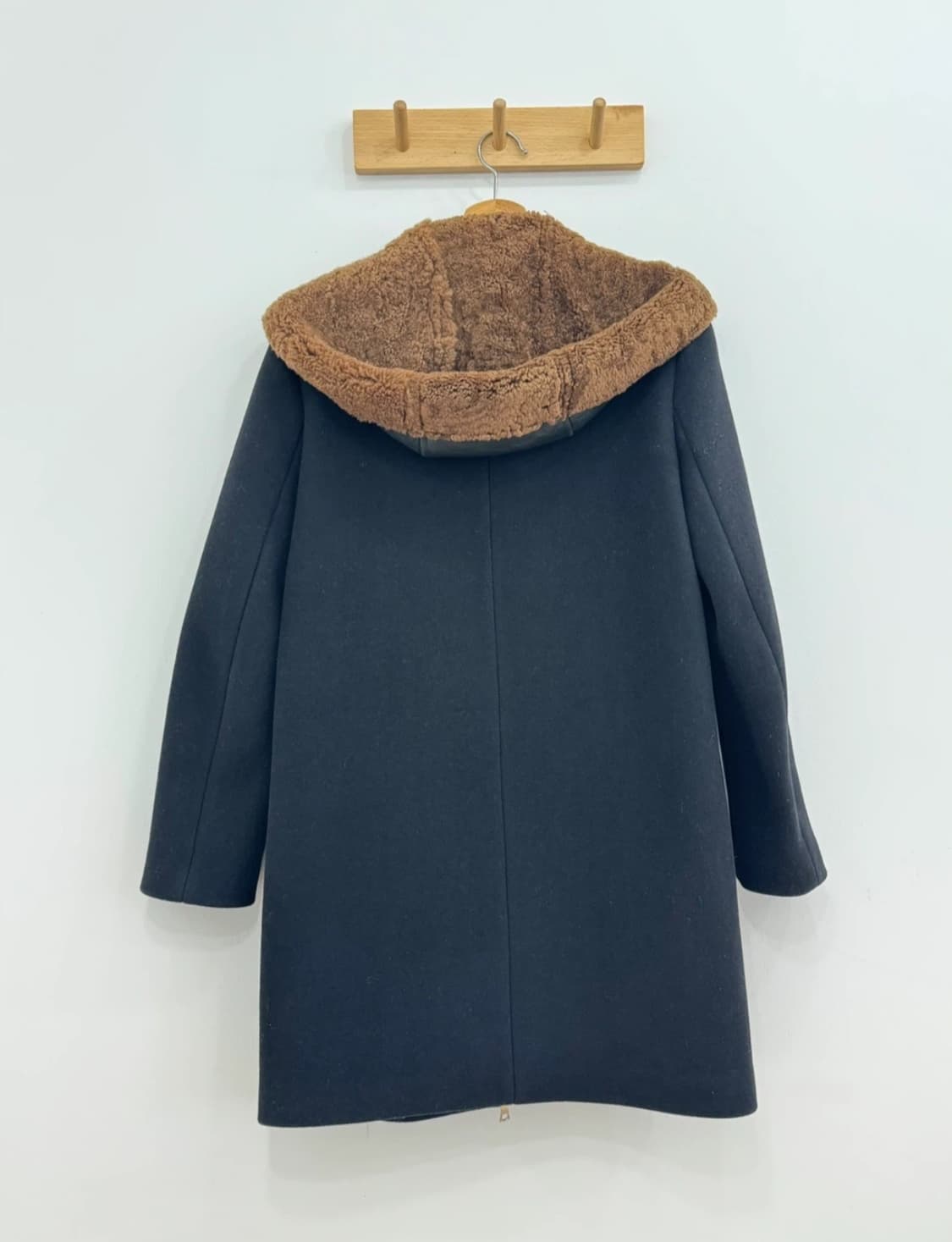 산드로 시어링 가죽 후드 코트 상품이미지6