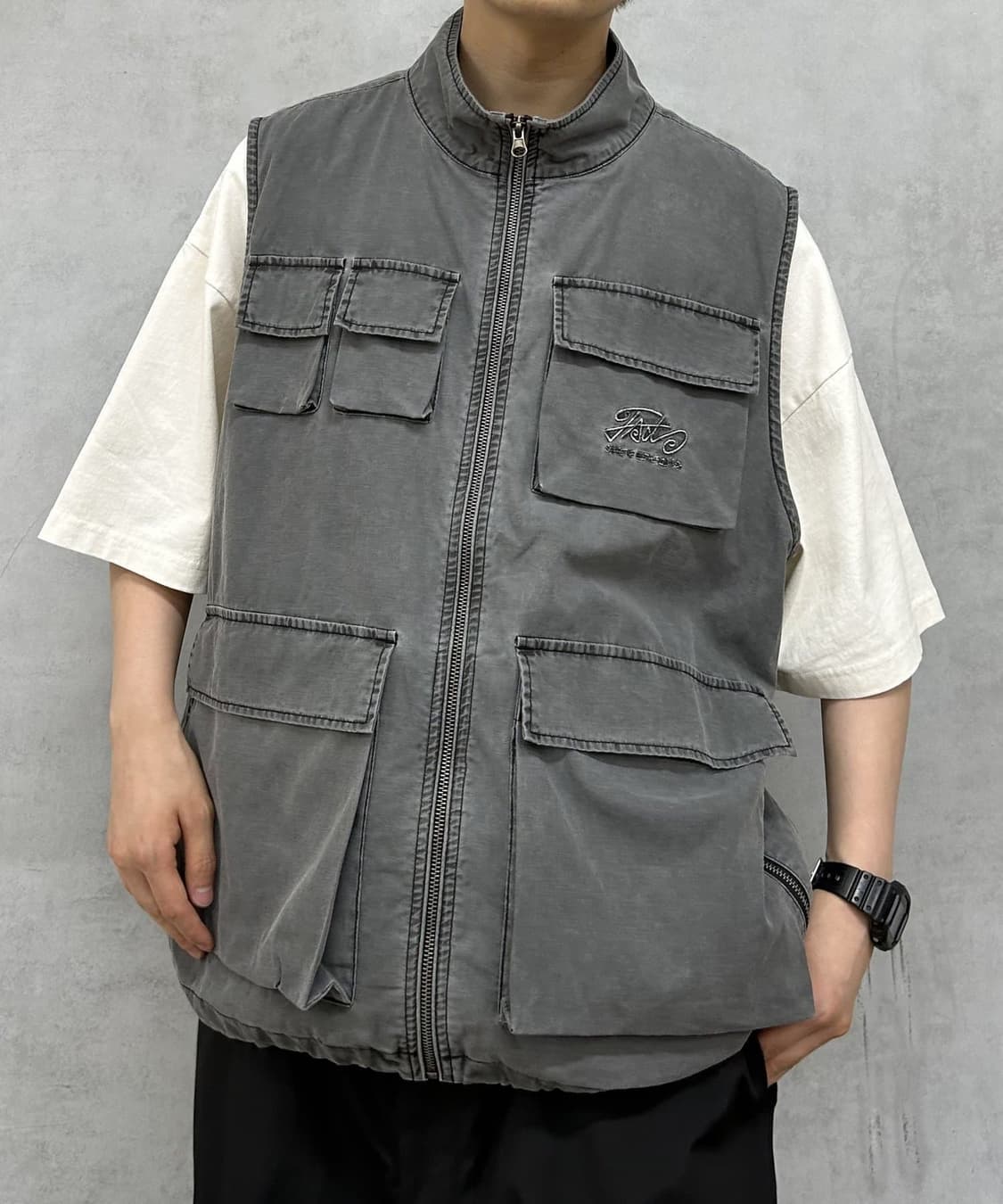 WHO'S WHO gallery Stand Collar Vest 상품이미지2