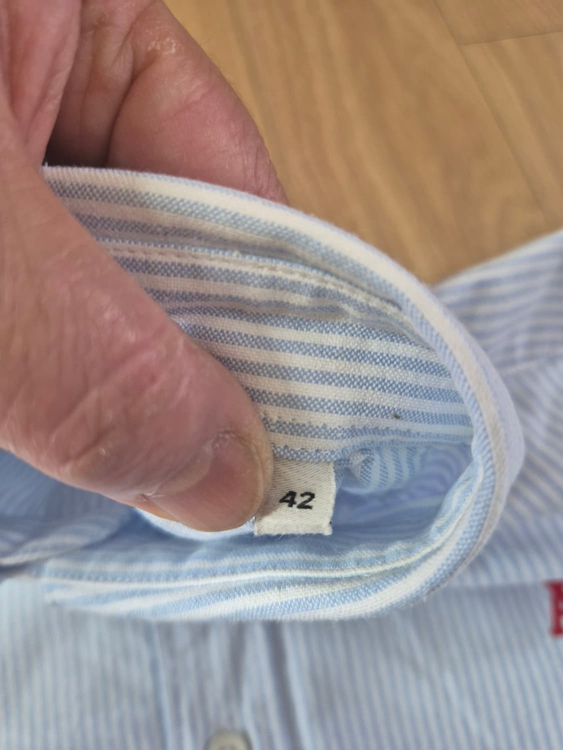 아미 스트라이프 옥스포드 긴팔 셔츠 42 상품이미지7