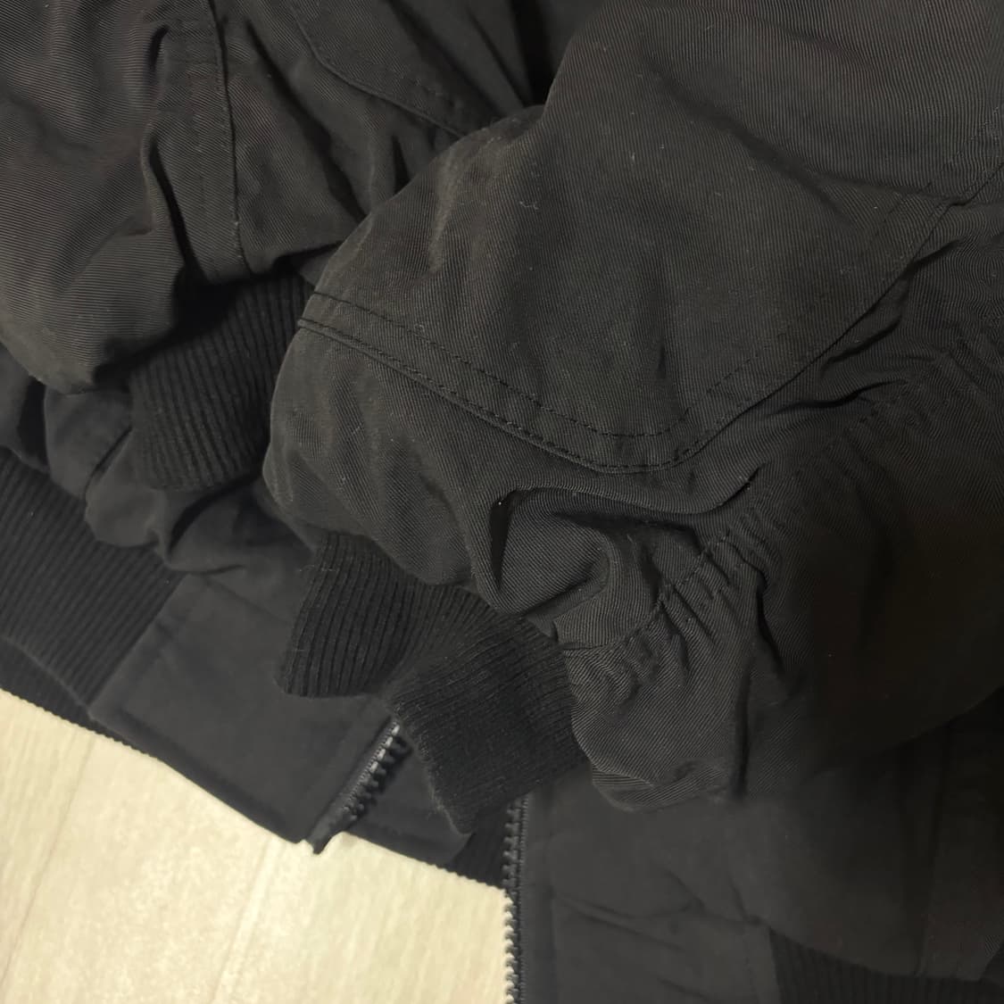 언더마이카 저거넛 더블 백 집 스테로이드 봄버 트리플 블랙 상품이미지7