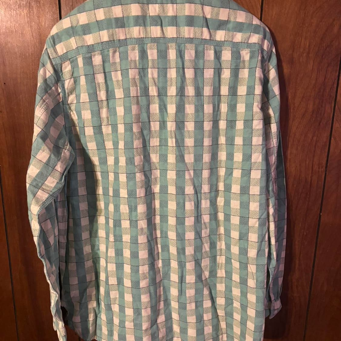 XL RRL FARRELL 셔츠 그린/크림 상품이미지6