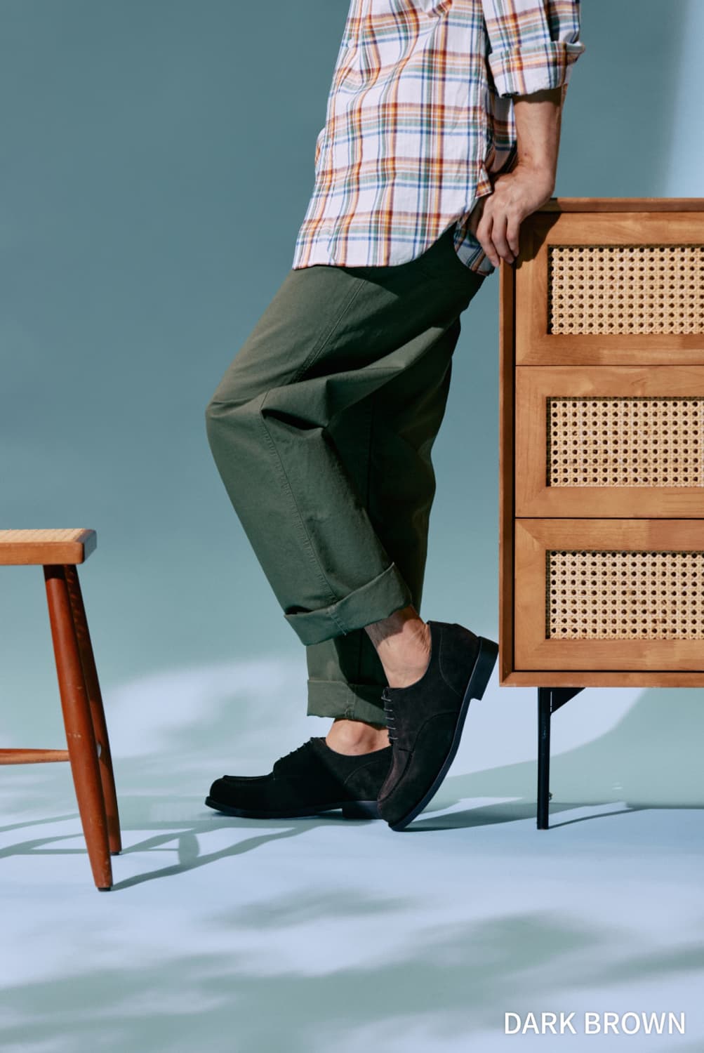 포스트맨 저널리스트 스웨이드 다크브라운 u팁 더비슈즈 상품이미지10