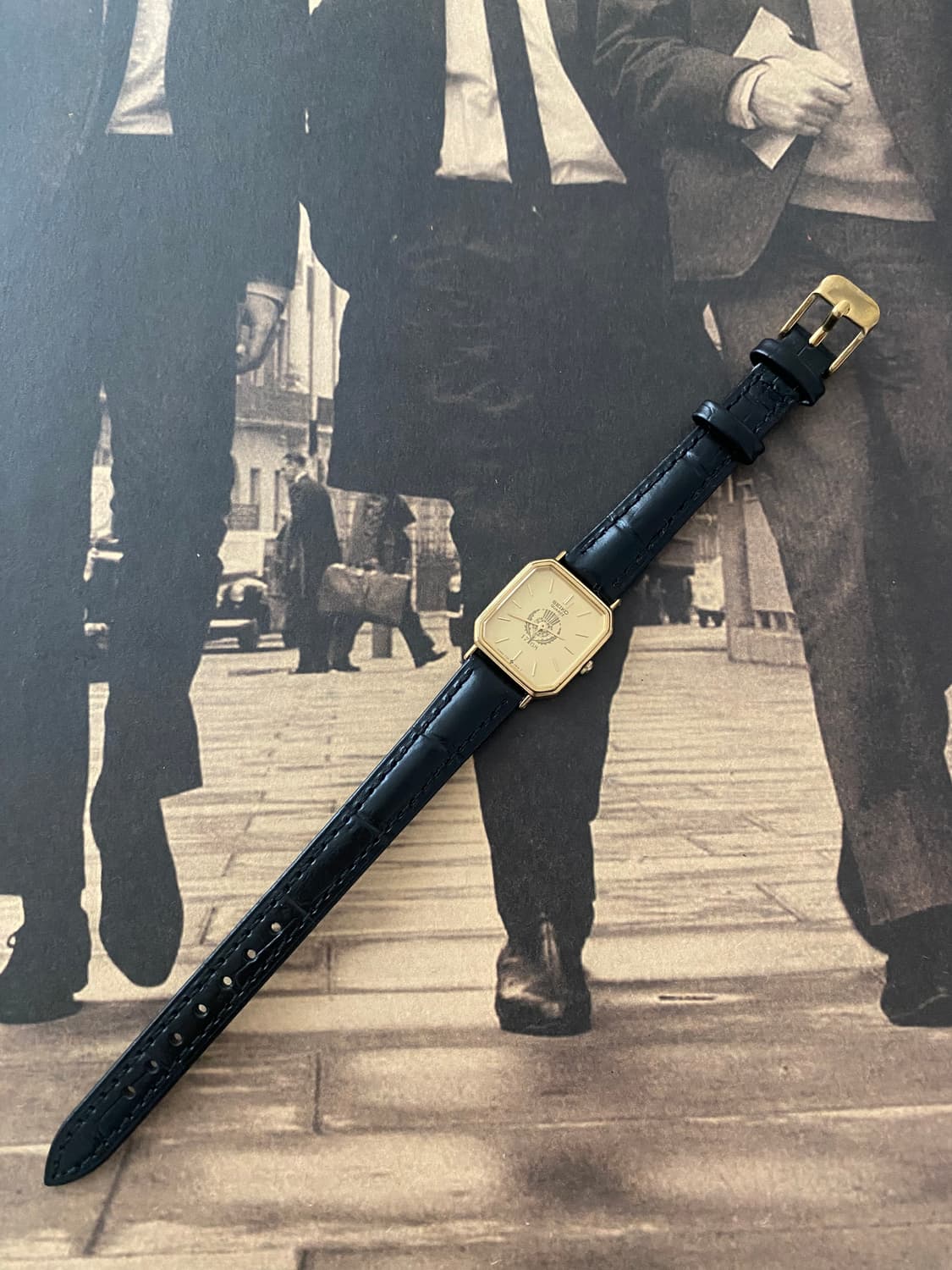 세이코 Seiko 쿼츠 스퀘어 1768 골드 레이디스 상품이미지2