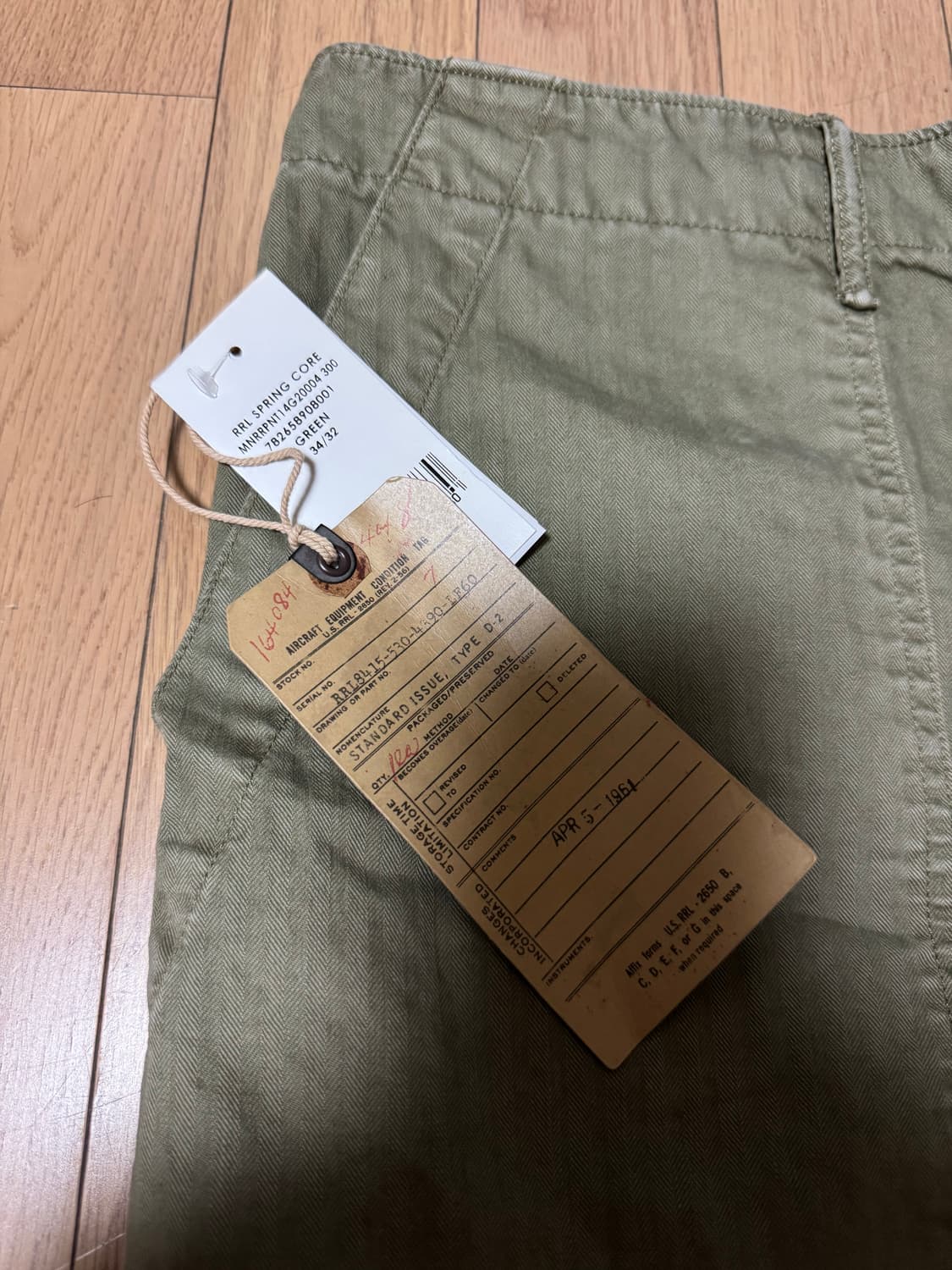 rrl 헤링본 퍼티스 팬츠 34/32 상품이미지2