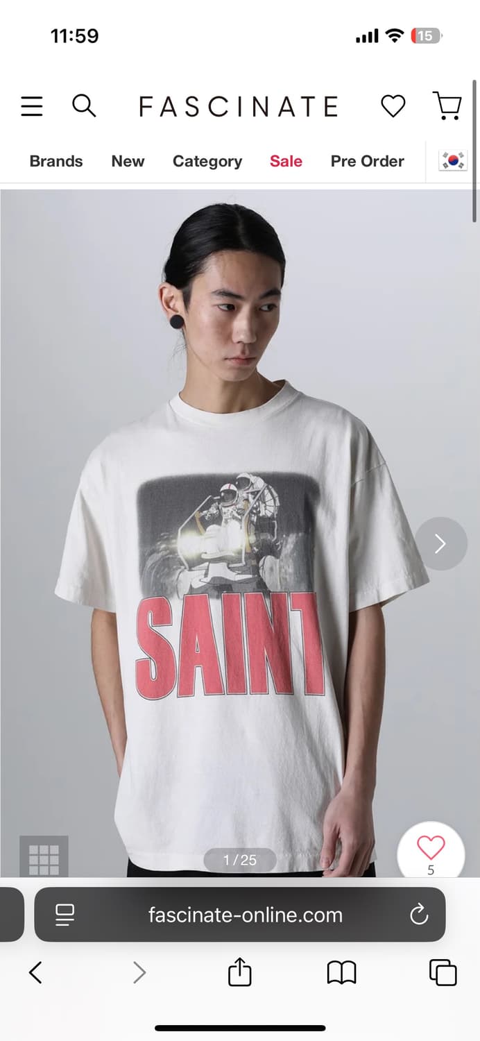 24ss saint michael x freedom 반팔티 상품이미지4
