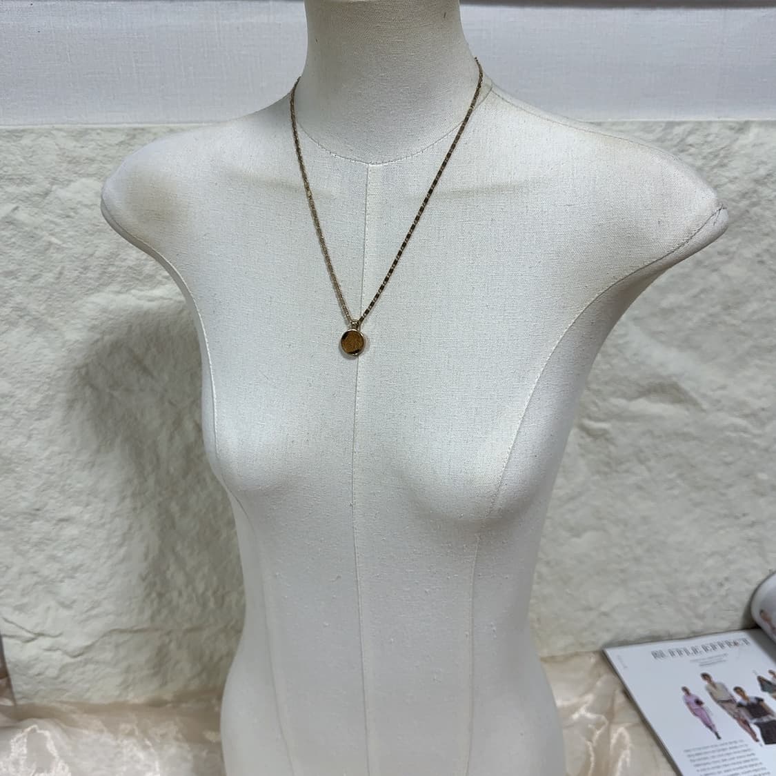 빈티지 말털 레오파드 목걸이 상품이미지1