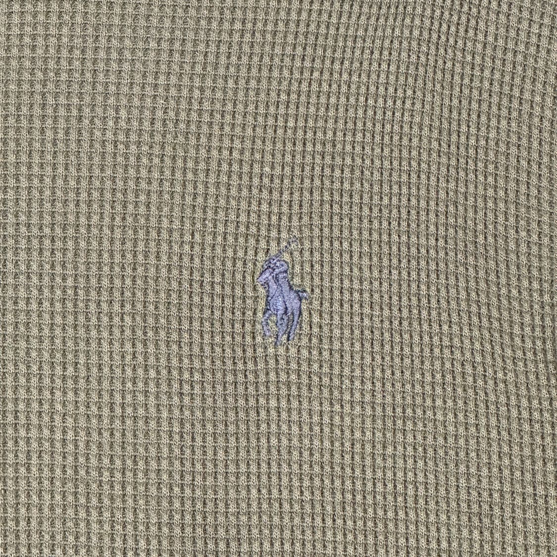 XL) 폴로 랄프로렌 올리브 써멀 와플티 라운드넥 티셔츠 상품이미지5