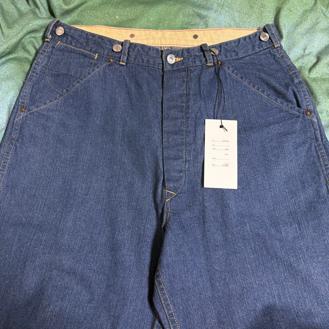 [3]아프레쎄 인디고 데님 페인터 팬츠 상품이미지9