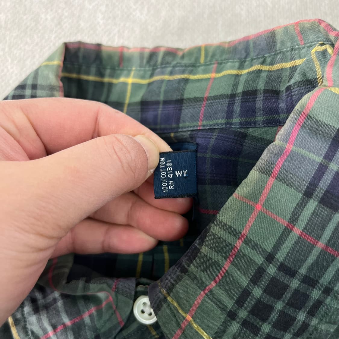 105 폴로랄프로렌 빈티지 체크 코튼 셔츠 상품이미지5