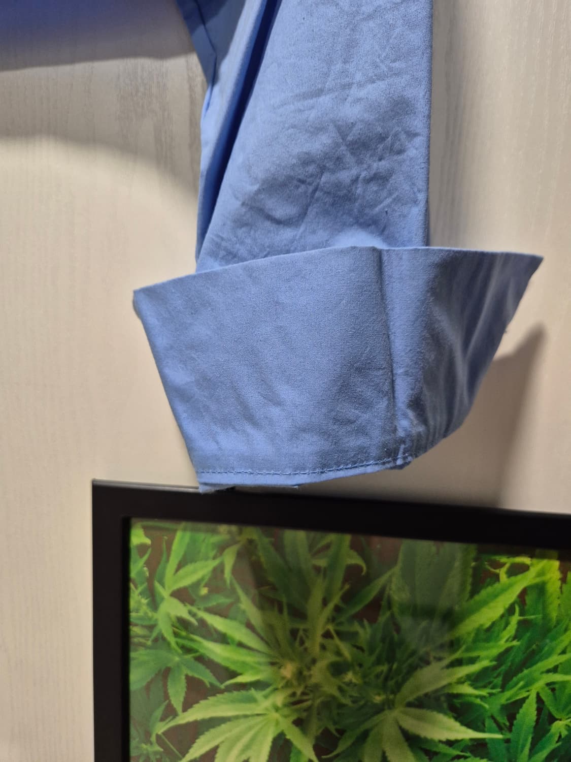 (세일)(새상품)DINT 딘트 소라색 크롭 셔츠 상품이미지4