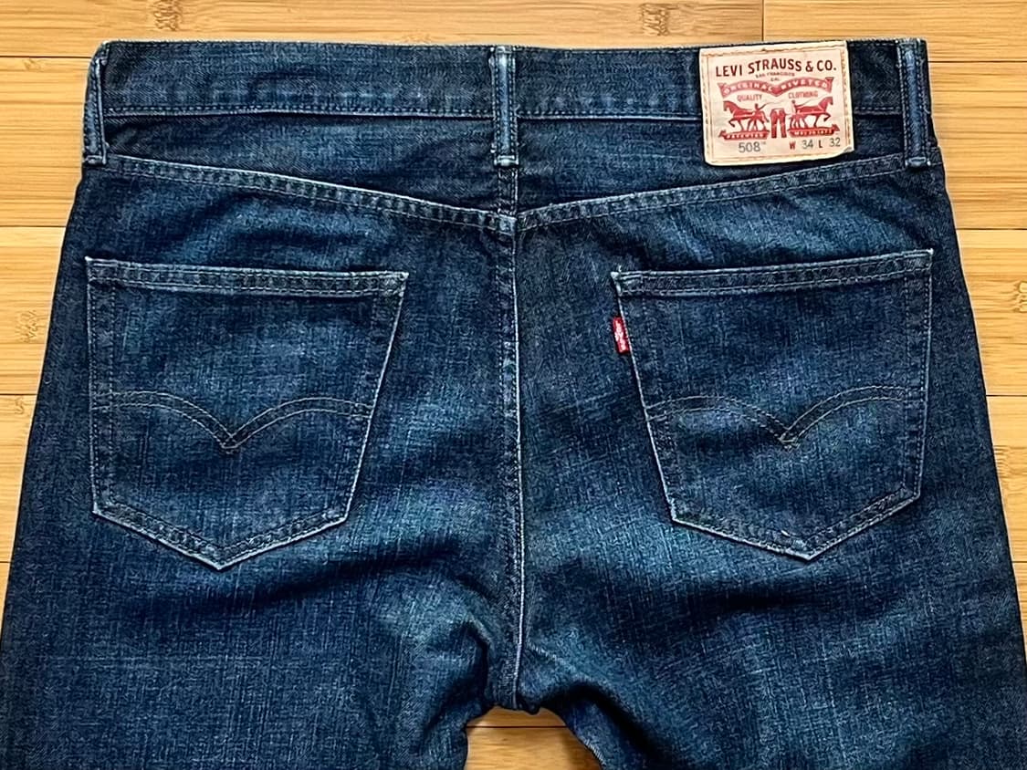 리바이스 508 데님팬츠 W34 L32 상품이미지4