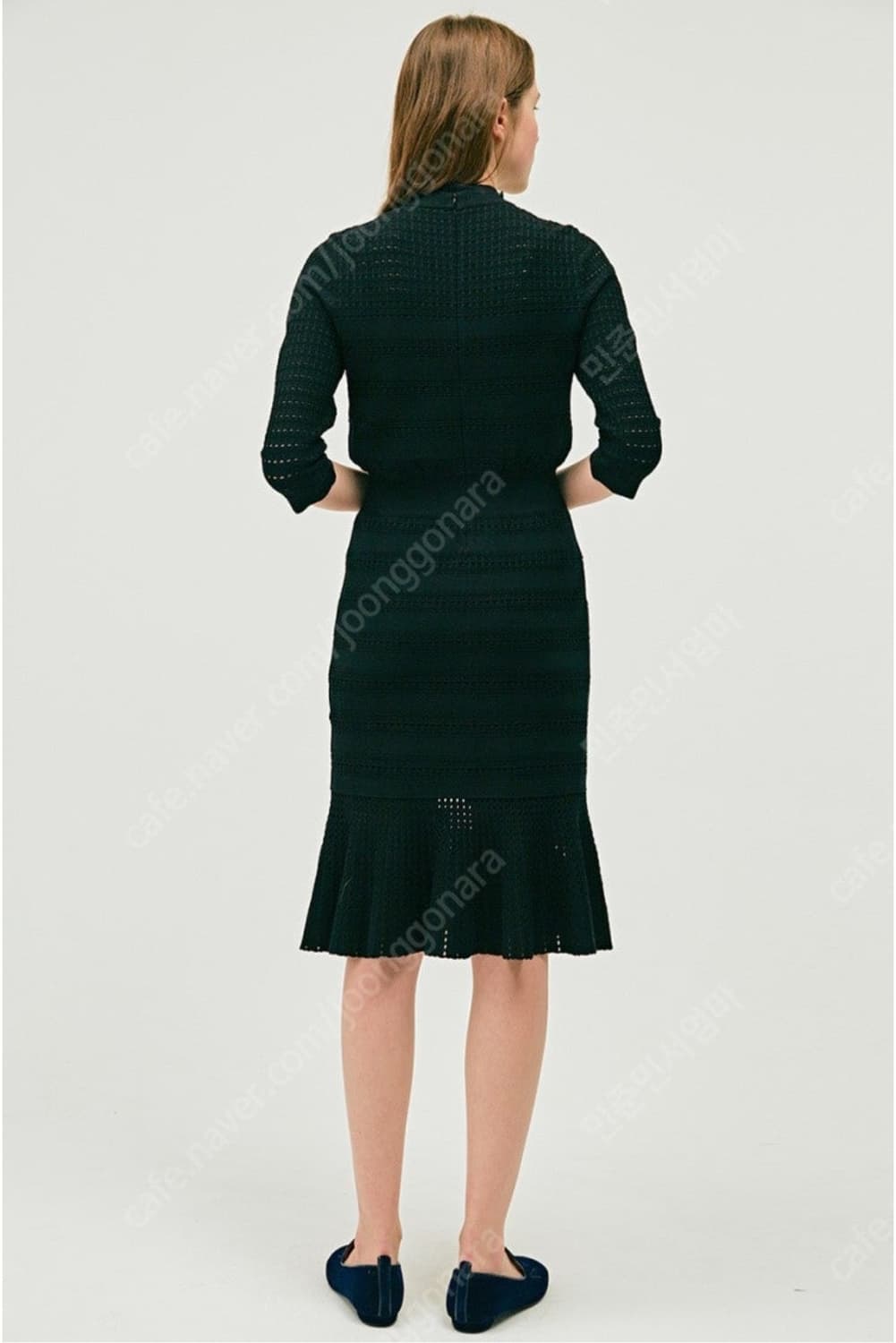 마인 실크프릴넥 페플럼 니트 원피스 프리사이즈(90) 상품이미지3