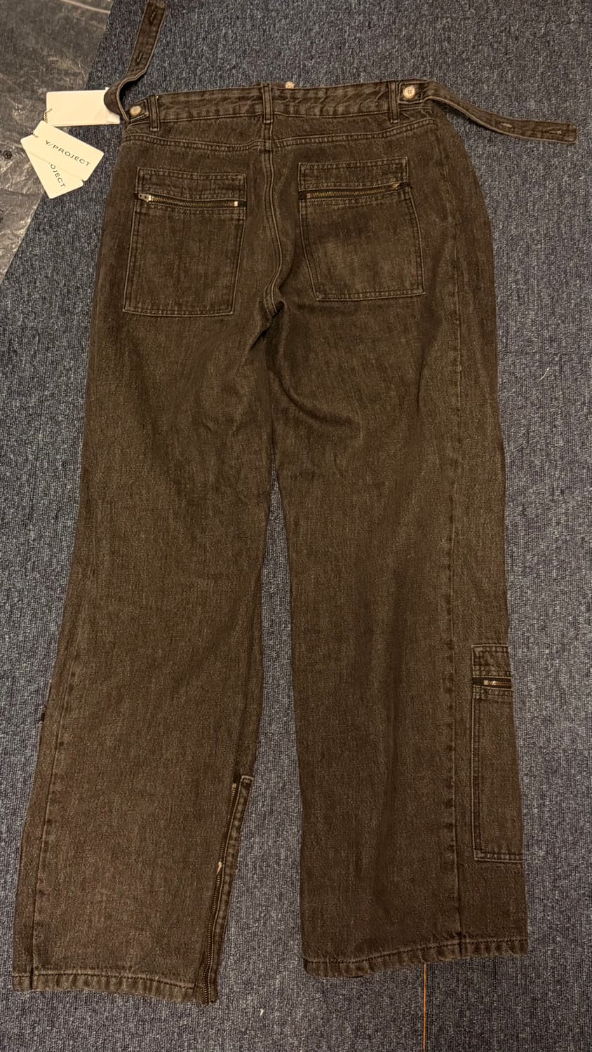 와이프로젝트 팝업진 흑청 XS 상품이미지2