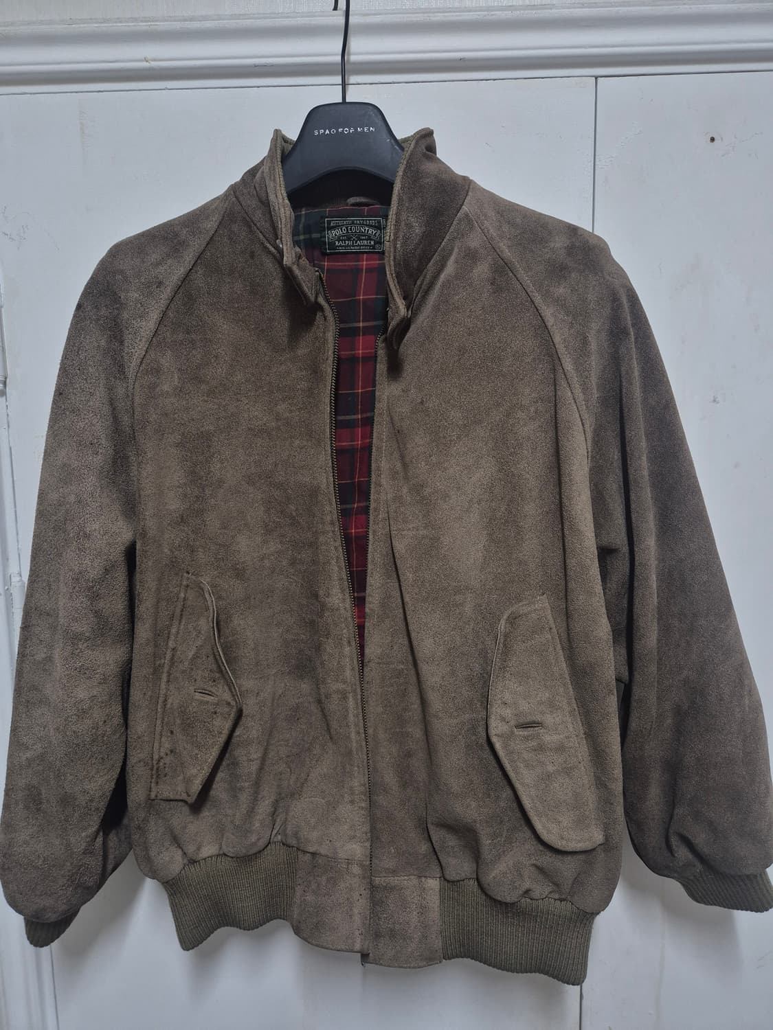 90s 빈티지 폴로 컨트리 더블알엘 바라쿠타 맛 러프아웃 스웨이드 자켓 상품이미지1