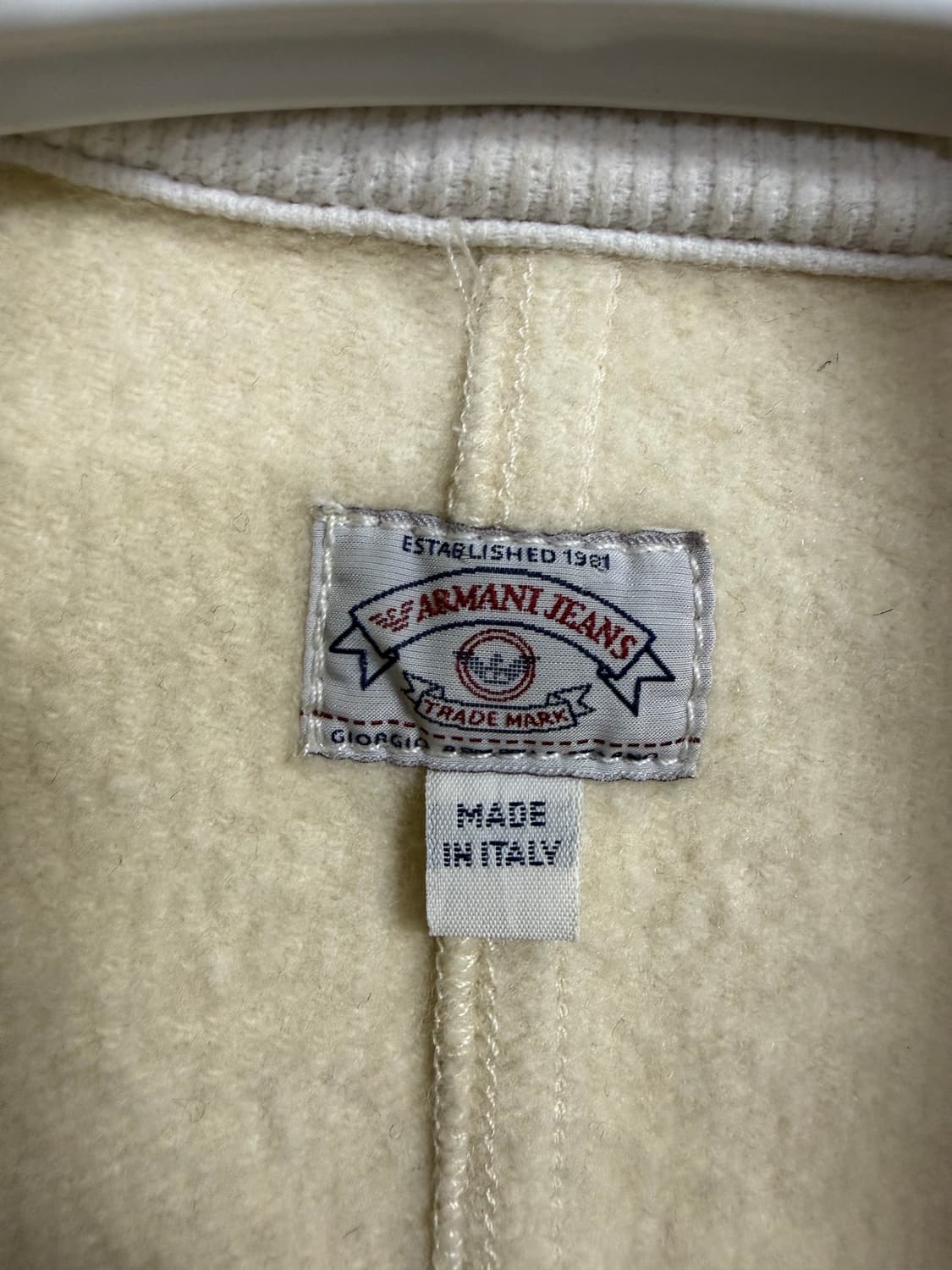 아르마니 진스 코듀로이 플리스 안감 버튼 자켓 상품이미지3