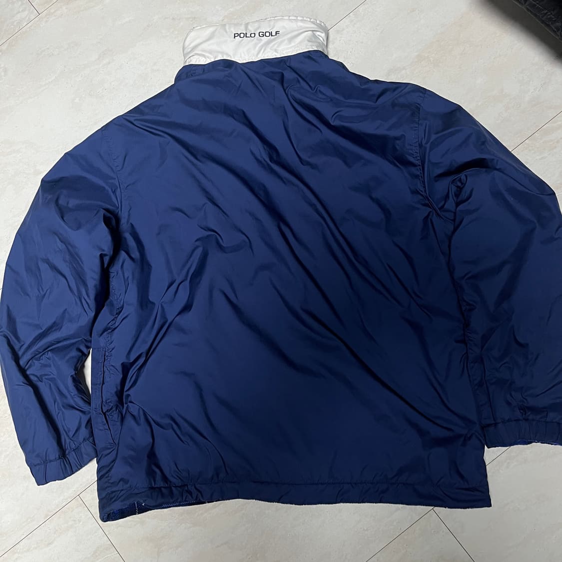 90s POLO 폴로 골프 양면 후리스 아노락 하프집업 S (사이즈감L) 상품이미지6