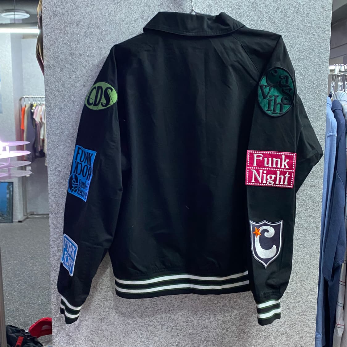 카비시 펑키 타운 블랙 봄버 자켓 B3971 상품이미지4