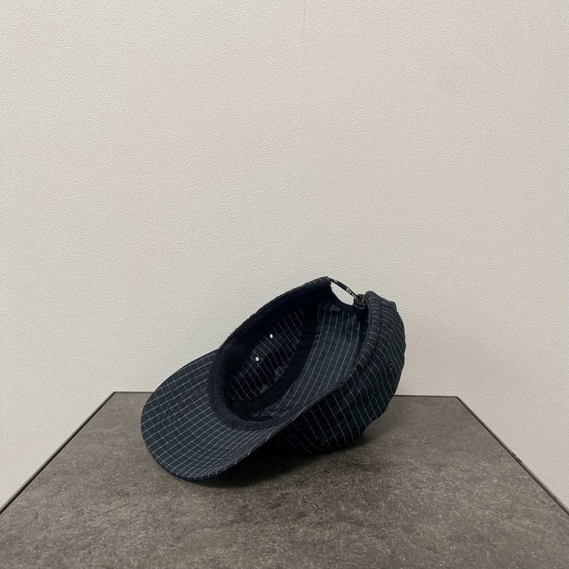 슈프림 립스탑 그리드 블랙 박스로고 캠프캡 모자 상품이미지6