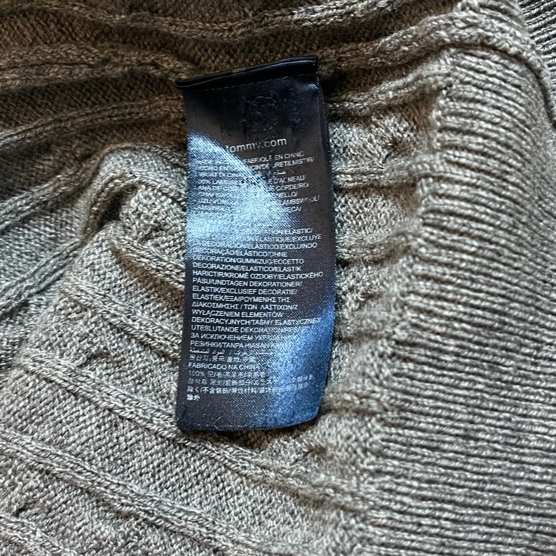[정품] 타미 그레이 프리미엄 램울 꽈배기 니트 [ XL ] 상품이미지4