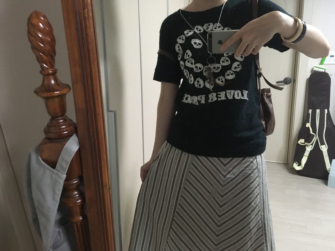 V-pattern skirt 상품이미지5