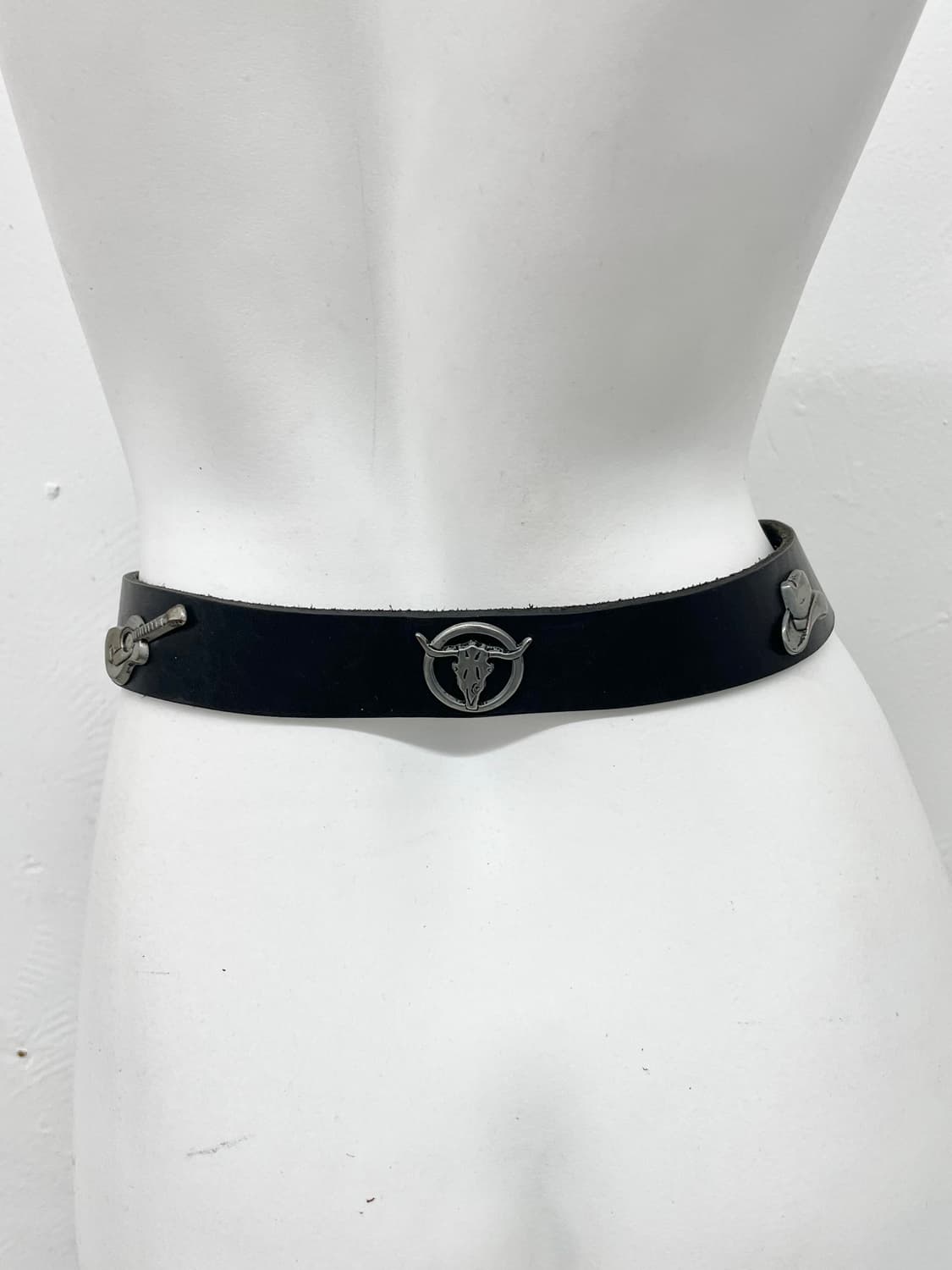 리얼레더 웨스턴 스터드 버클 벨트 상품이미지5