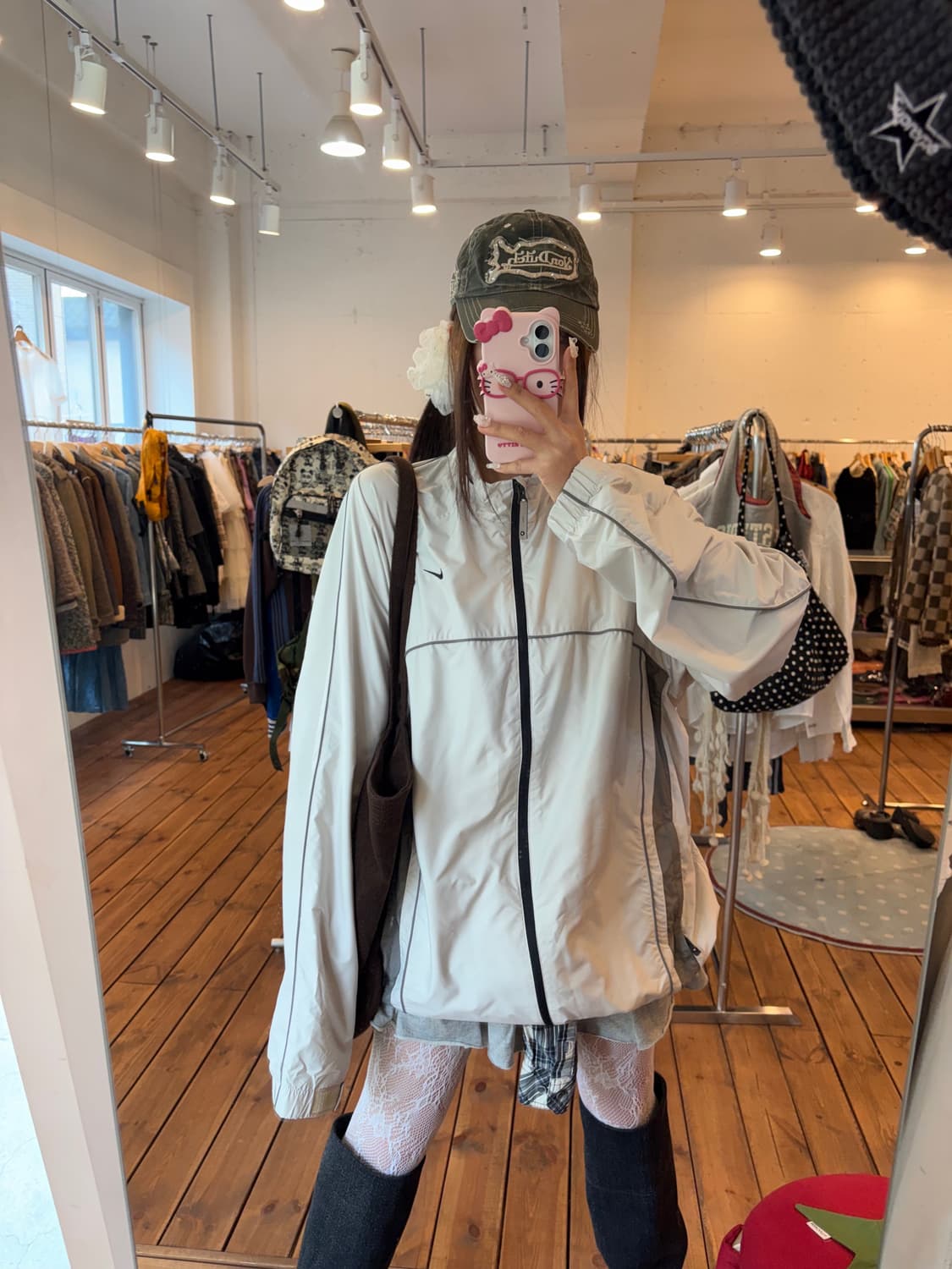 나이키 회베이지 올드스쿨 바람막이 상품이미지5