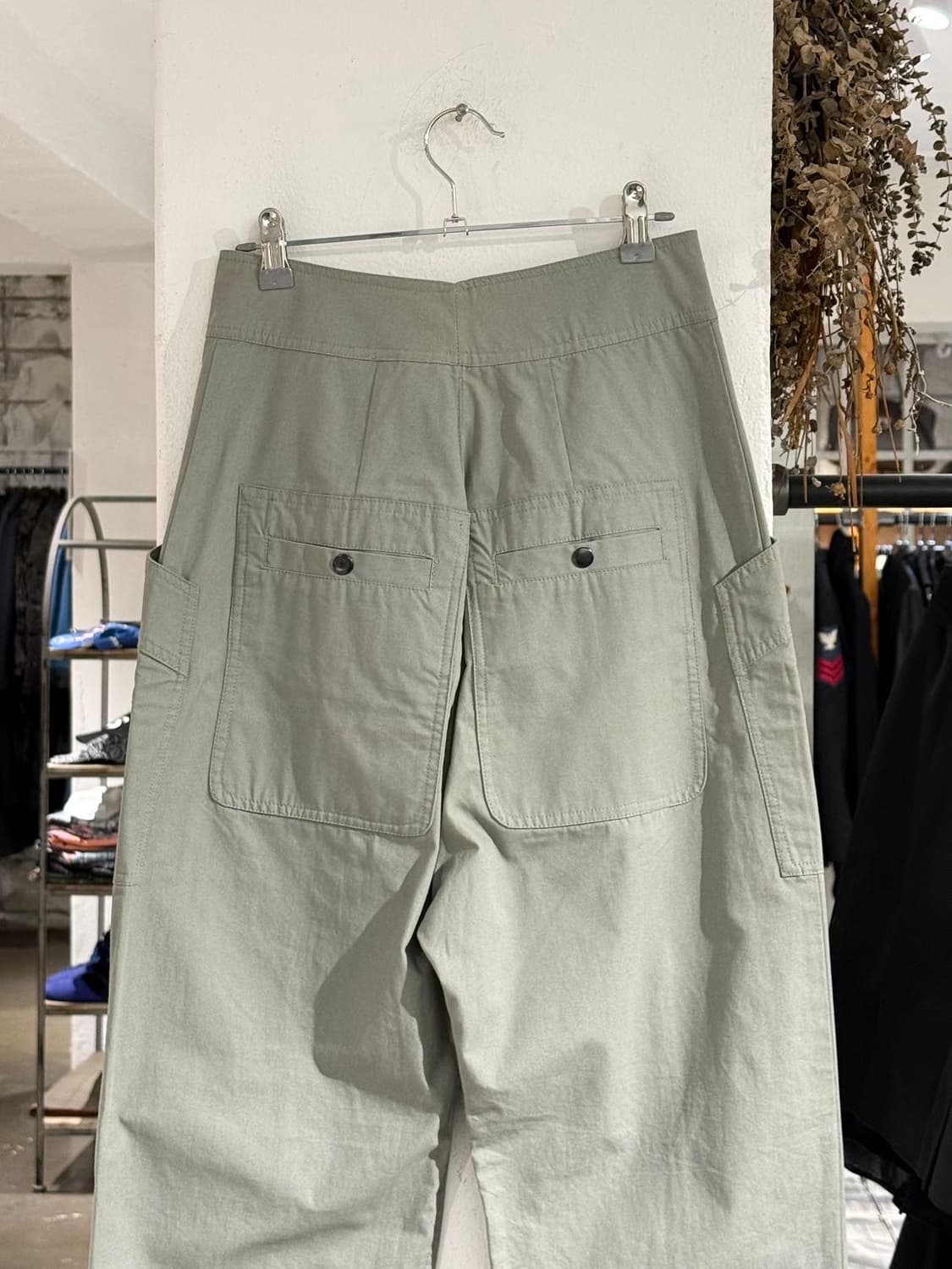 이자벨마랑 에뚜왈 카키 질예 코튼 팬츠 상품이미지5