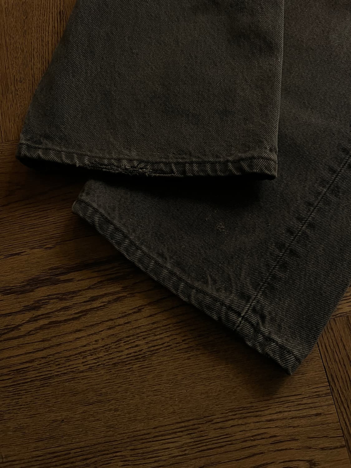 [38]90's 리바이스 501 USA Made 흑청 데님 팬츠 S13 상품이미지5