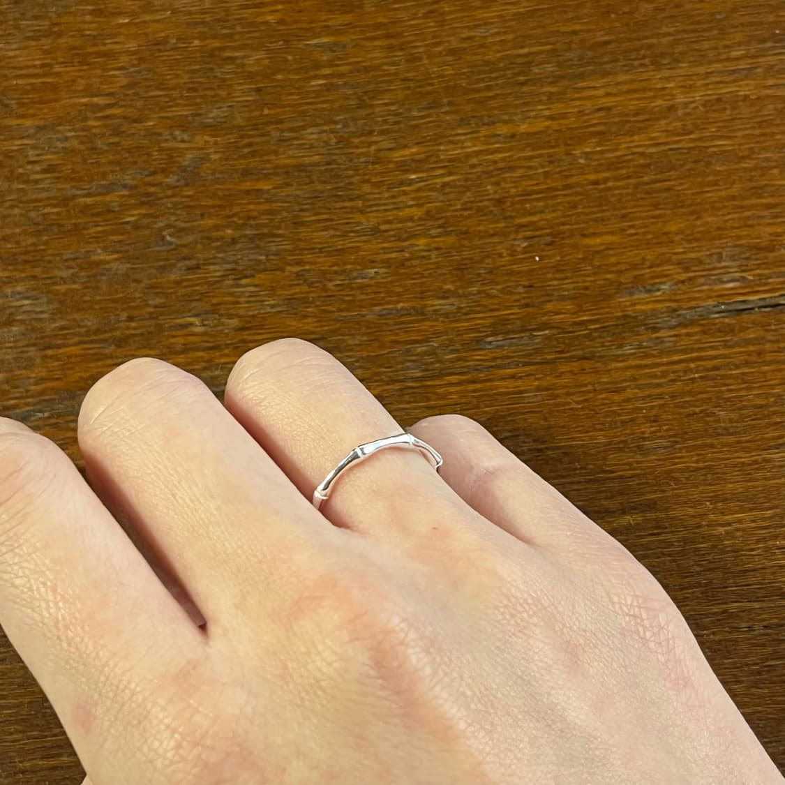 새상품 여성 오픈링 대나무 반지 은반지 실버링 상품이미지5