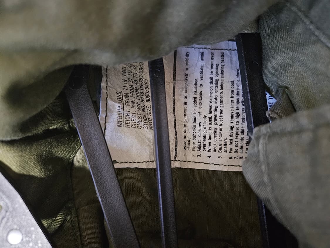 Og m65 미듐롱 미군 필드자켓 3세대 자켓 상품이미지3