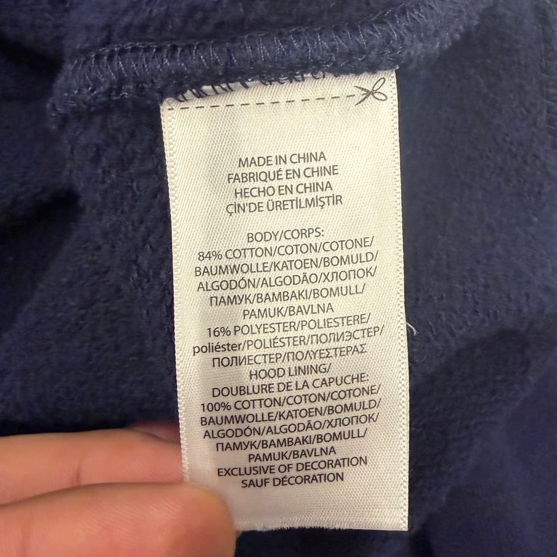 폴로 랄프 로렌 빅 아치 로고 네이비 후드집업 S 상품이미지8