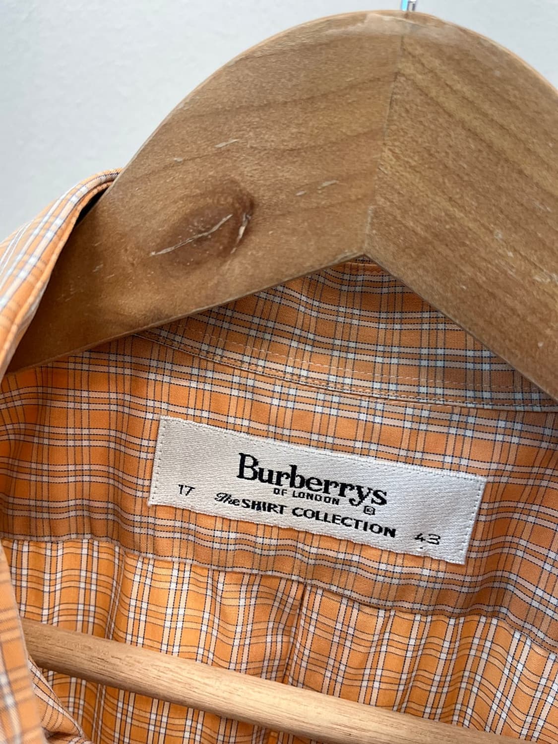 110-115) 버버리 오렌지 반팔셔츠  상품이미지3