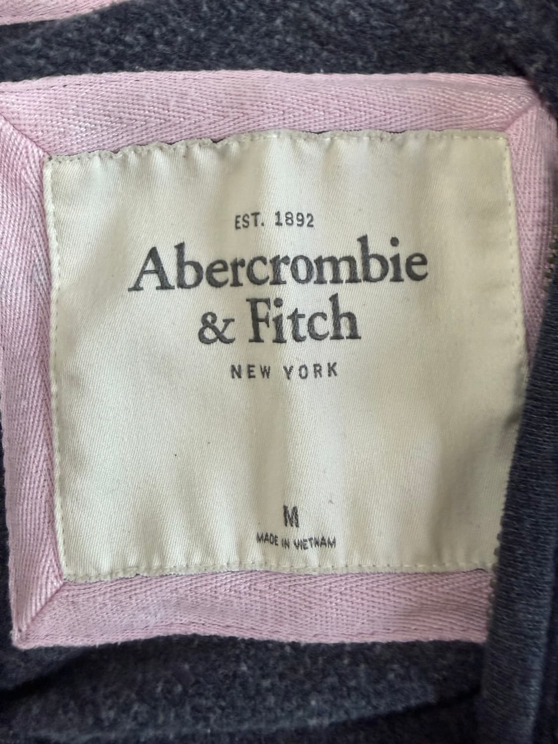 아베크롬비 네이비 후드집업 m 상품이미지3