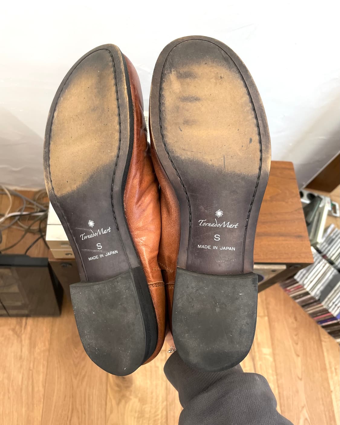 [260] 토네이도마트 드레이핑 레더 슈즈 상품이미지7