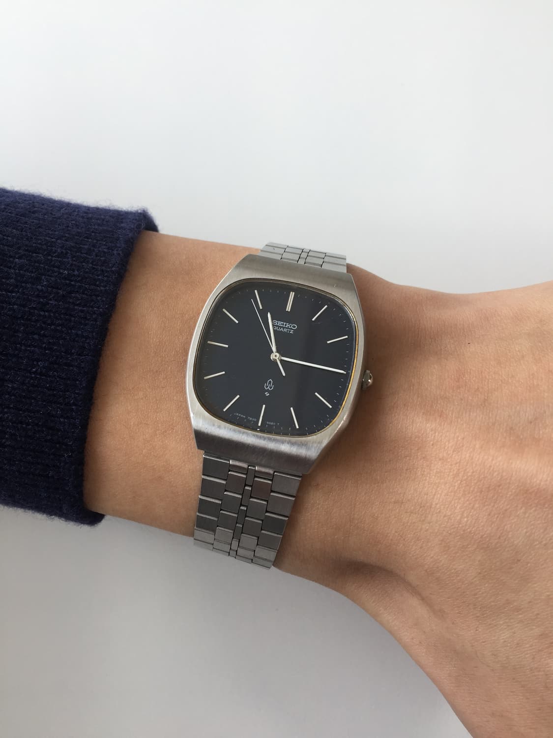 70s seiko chariot square navy dial 상품이미지5