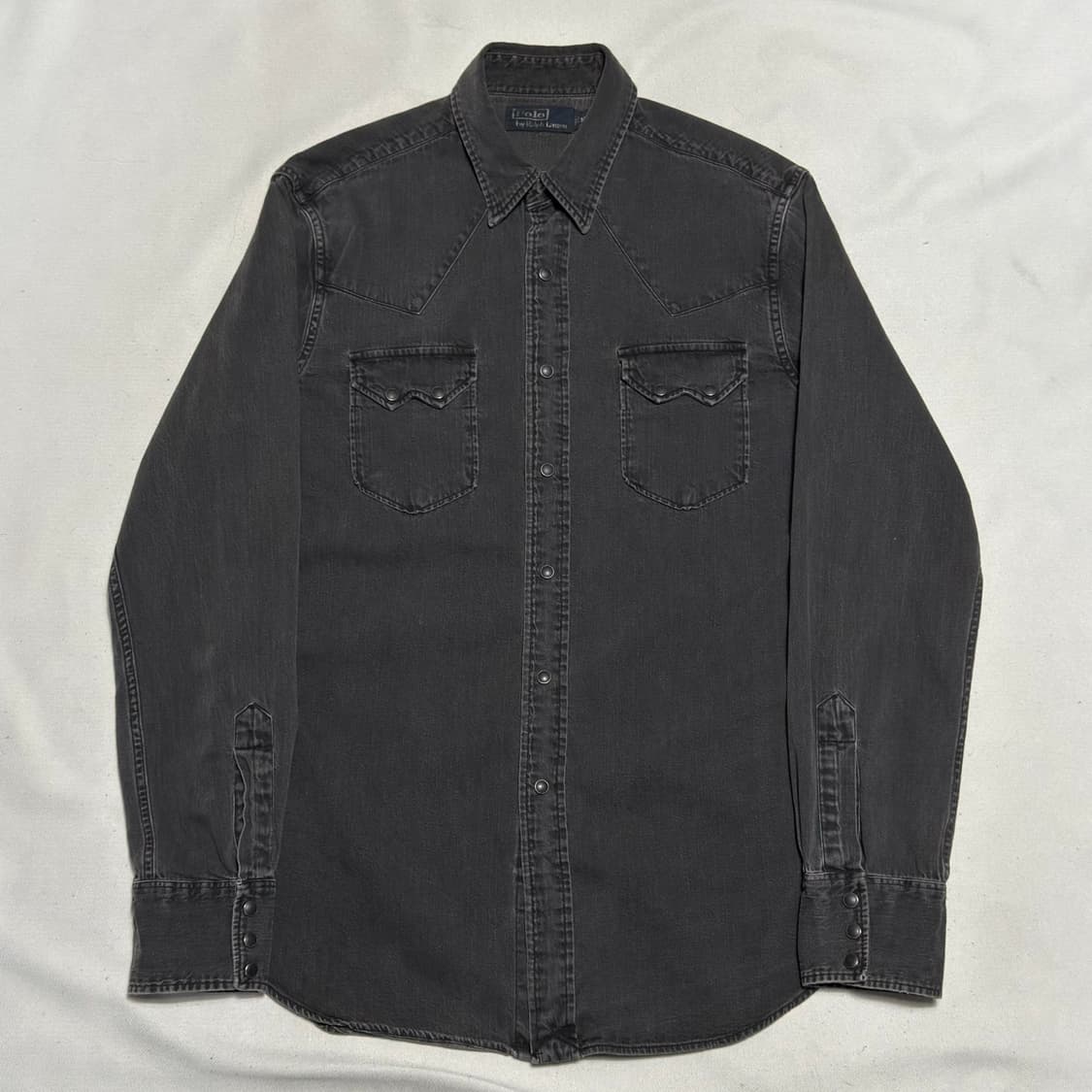 M 폴로랄프로렌 웨스턴 블랙 데님 셔츠 상품이미지2
