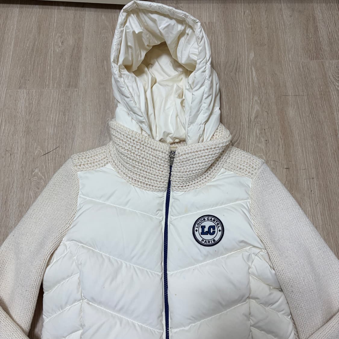 루이까스텔 여성 골프 덕다운 니트 패딩 M/95  상품이미지2