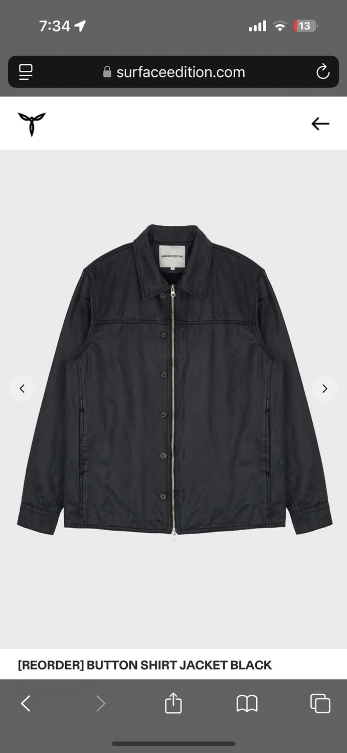 Surface edition button shirt jacket 상품이미지3